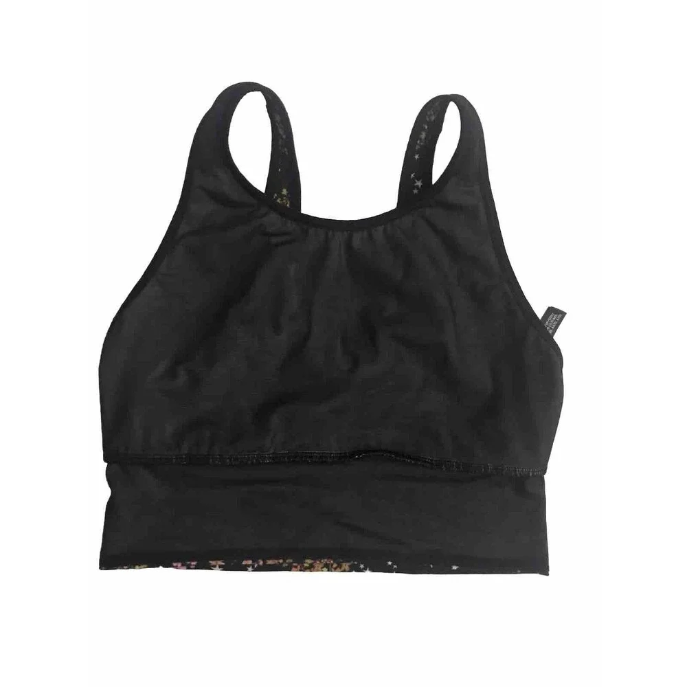 Victoria Sport Black Floral Tan/k Bra Size XS/XP